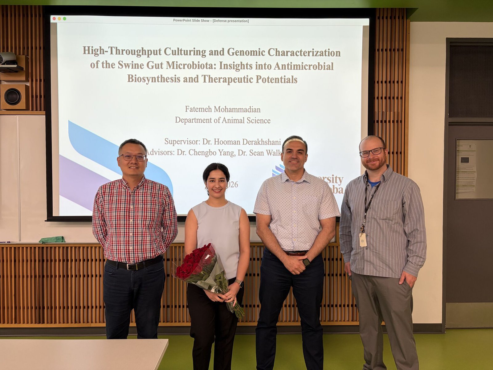 Fatemeh with her supervisor and advisory committee